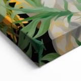 Maximalist Wall Art – Bold Portrait with Lush Botanicals for Home Decor