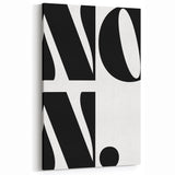 Electric Wall Art – Bold Typography 'No.' Modern Electric Decor Canvas