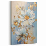 Chic Floral Glam Wall Art - Sophisticated Luxury Decor for Elegant Homes