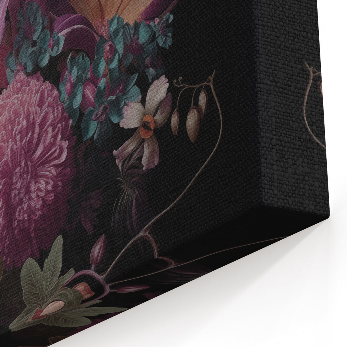 Electric Wall Art – Dark Moody Floral Arrangement Modern Electric Decor