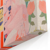 Maximalist Wall Art – Bold and Eclectic Portrait with Floral Accents