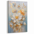 Luxurious Floral Glam Wall Art - Elegant Gold Accents for Chic Homes
