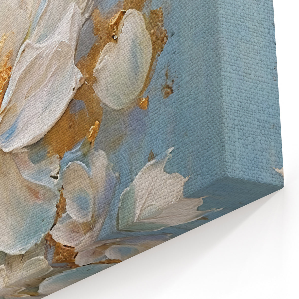 Luxurious Floral Glam Wall Art - Elegant Gold Accents for Chic Homes