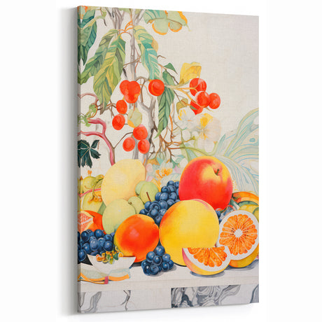 Maximalist Wall Art – Bold and Vibrant Fruit Composition for Home Decor
