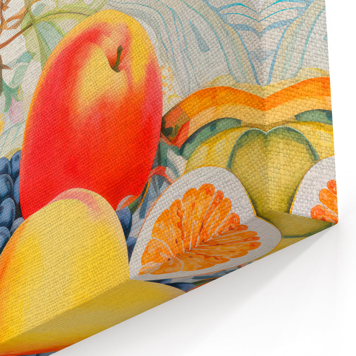 Maximalist Wall Art – Bold and Vibrant Fruit Composition for Home Decor