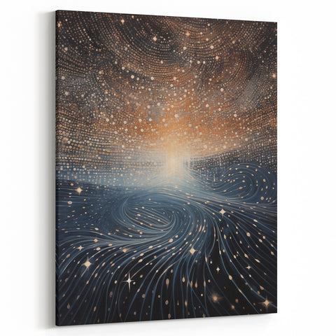 Electric Wall Art | Modern Electric Decor with Abstract Starry Design