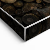 Rustic Log Wall Art – Stacked Firewood for Cozy Farmhouse Decor