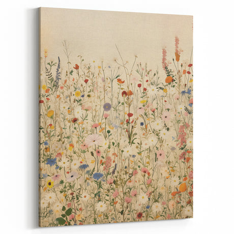 Electric Wall Art | Colorful Wildflower Electric Canvas for Modern Decor