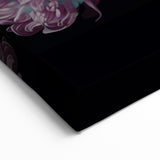 Electric Wall Art | Dark Floral Electric Canvas for Modern Interiors