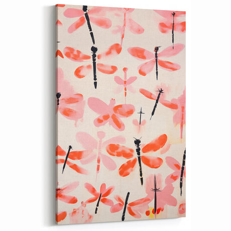 Maximalist Wall Art - Bold Dragonfly Print for Eclectic Home Decor