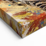 Dynamic Zebra Glam Wall Art - Bold and Vibrant Decor for Modern Homes