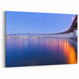 Coronado Bridge at Twilight – San Diego Evening Reflection Wall Art