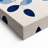 Maximalist Wall Art - Bold Blue Leaf Print for Eclectic Home Decor