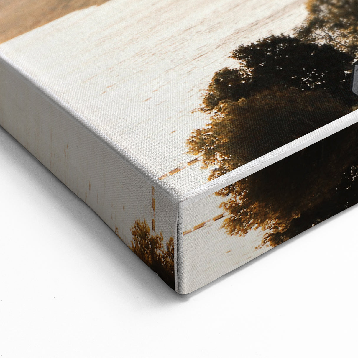 Rustic Countryside Landscape Wall Art – Rolling Hills and Mountain View