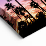 Twilight Palms in San Diego – Tropical Silhouette Sunset Wall Art
