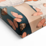 Maximalist Wall Art - Bold Portrait with Butterflies for Eclectic Decor