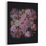 Electric Wall Art | Dramatic Floral Electric Canvas for Modern Decor