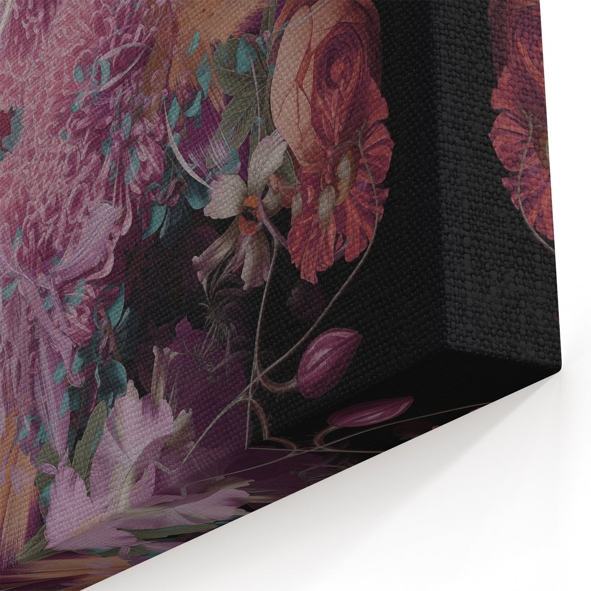 Electric Wall Art | Dramatic Floral Electric Canvas for Modern Decor