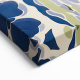 Maximalist Wall Art - Bold Blue Floral Print for Eclectic Home Decor