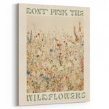 Electric Wall Art | 'Don't Pick the Wildflowers' Electric Canvas Decor