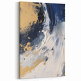 Abstract Navy and Gold Glam Wall Art - Chic Decor for Modern Homes