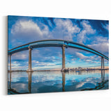 Expansive Coronado Bridge Art – San Diego Waterfront Reflection Decor