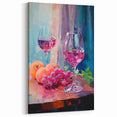 Maximalist Wall Art - Bold Wine and Fruit Print for Eclectic Decor