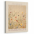 Electric Wall Art | 'Dance Among the Wildflowers' Electric Canvas Decor
