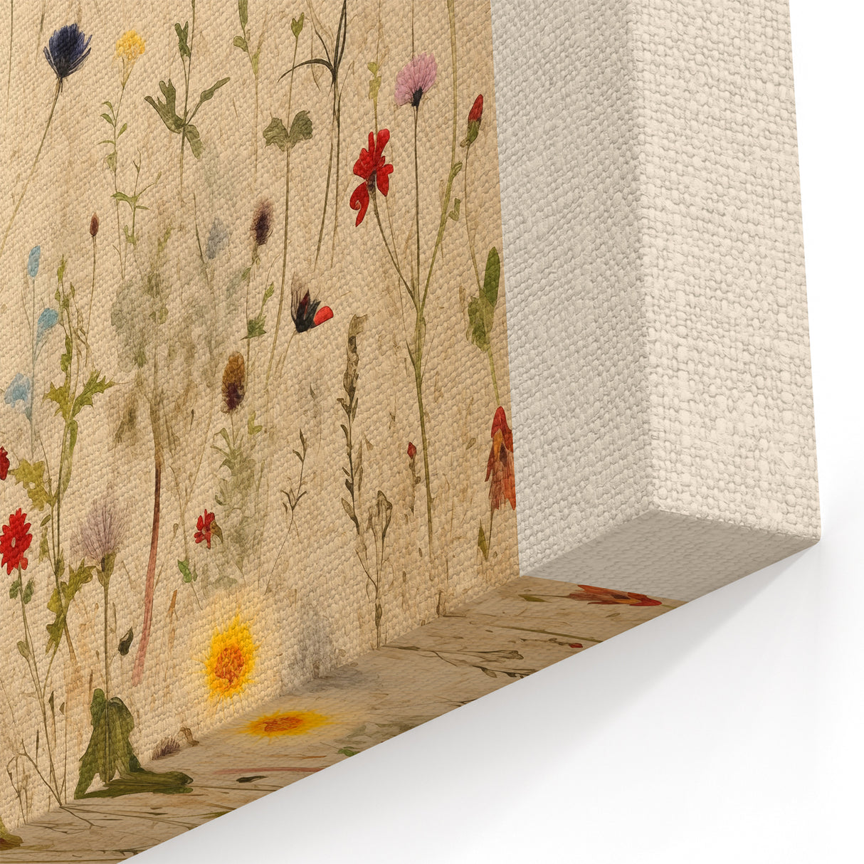 Electric Wall Art | 'Dance Among the Wildflowers' Electric Canvas Decor