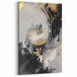 Elegant Black and Gold Abstract Wall Art - Luxury Glam Home Decor
