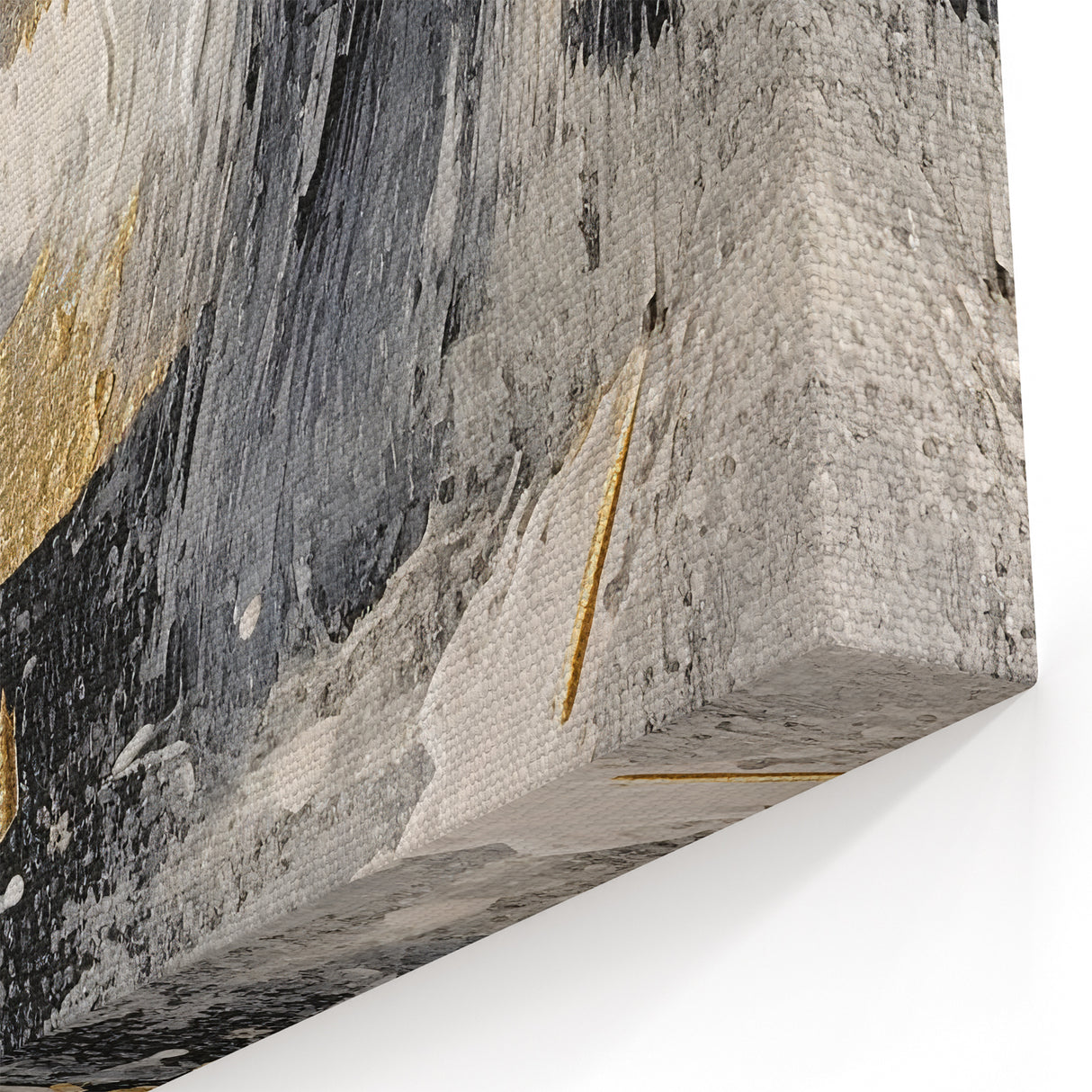 Elegant Black and Gold Abstract Wall Art - Luxury Glam Home Decor