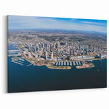 Aerial View of San Diego Skyline – Expansive Coastal Cityscape Wall Art