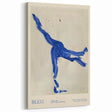 Maximalist Wall Art - Bold Abstract Blue Movement Print for Eclectic Decor