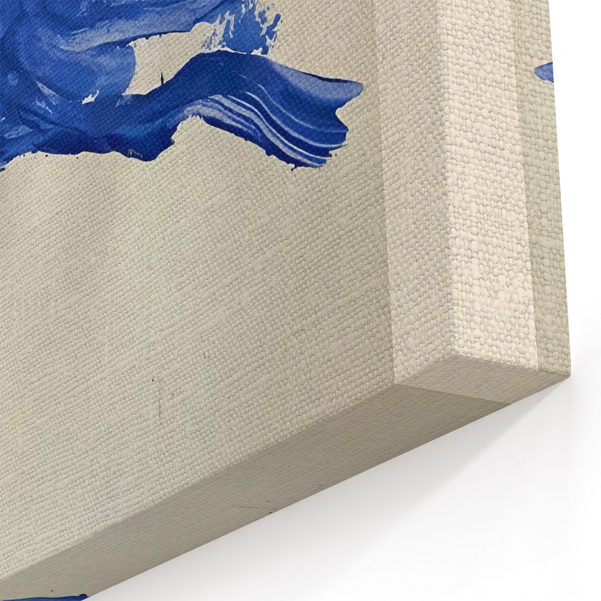Maximalist Wall Art - Bold Abstract Blue Movement Print for Eclectic Decor