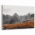 Rustic Mountain Wall Art – Dramatic Peaks and Rugged Landscape Scene