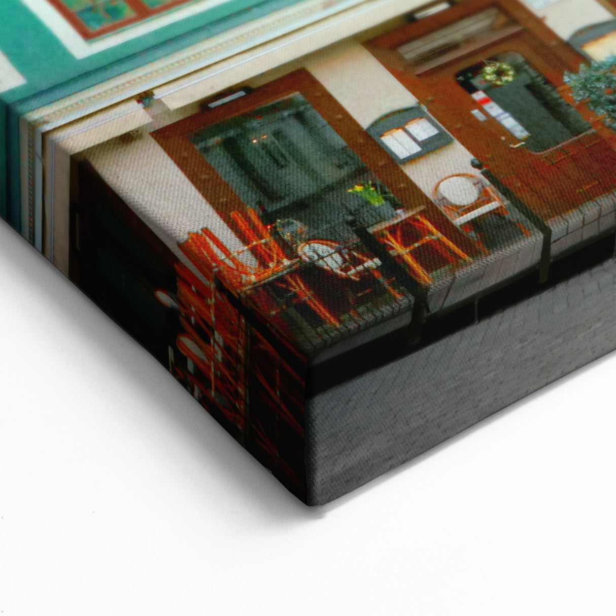 Vibrant Stockholm Architecture – Colorful Buildings Wall Art on Canvas