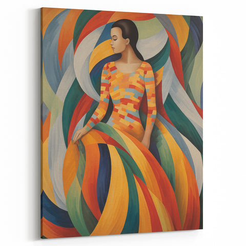 Electric Wall Art: Vibrant Abstract Electric Painting for Modern Decor