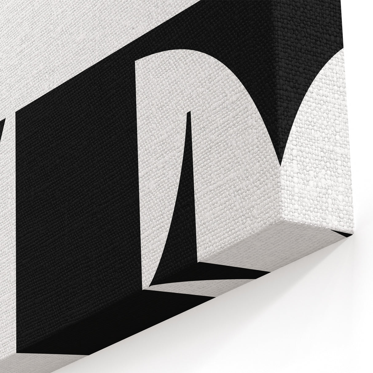 Electric Wall Art: Bold Modern Decor with Black and White Love Typography