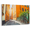 Sunlit Stockholm Alley – Scenic Stockholm Wall Art on Canvas & Prints
