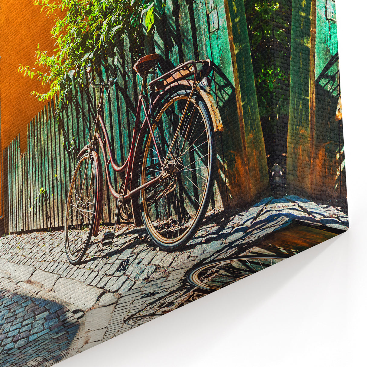 Sunlit Stockholm Alley – Scenic Stockholm Wall Art on Canvas & Prints