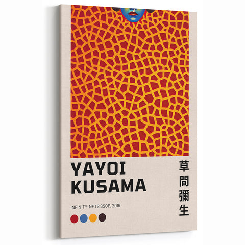 Maximalist Wall Art - Infinity Nets Design by Yayoi Kusama | Bold Decor