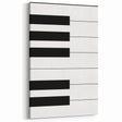 Maximalist Wall Art - Minimalist Piano Key Design | Bold Monochrome Decor