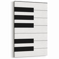 Maximalist Wall Art - Minimalist Piano Key Design | Bold Monochrome Decor