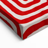 Maximalist Wall Art - Bold Red Geometric Pattern | Modern and Expressive Decor