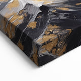 Luxury Mountain Glam Wall Art - Gold and White Decor for Elegant Homes