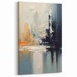 Modern Abstract Glam Wall Art - Chic Gray, Black, and Orange Decor