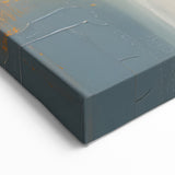Modern Abstract Glam Wall Art - Chic Gray, Black, and Orange Decor