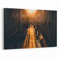 Stockholm Street Scenes Wall Art – Golden Hour Canvas Print