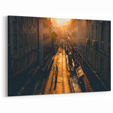 Stockholm Street Scenes Wall Art – Golden Hour Canvas Print