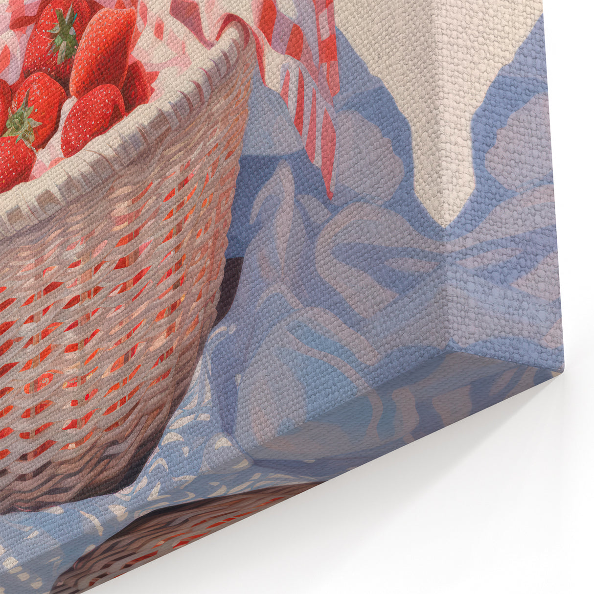 Maximalist Wall Art – Vibrant Decor Featuring Strawberries by the Sea